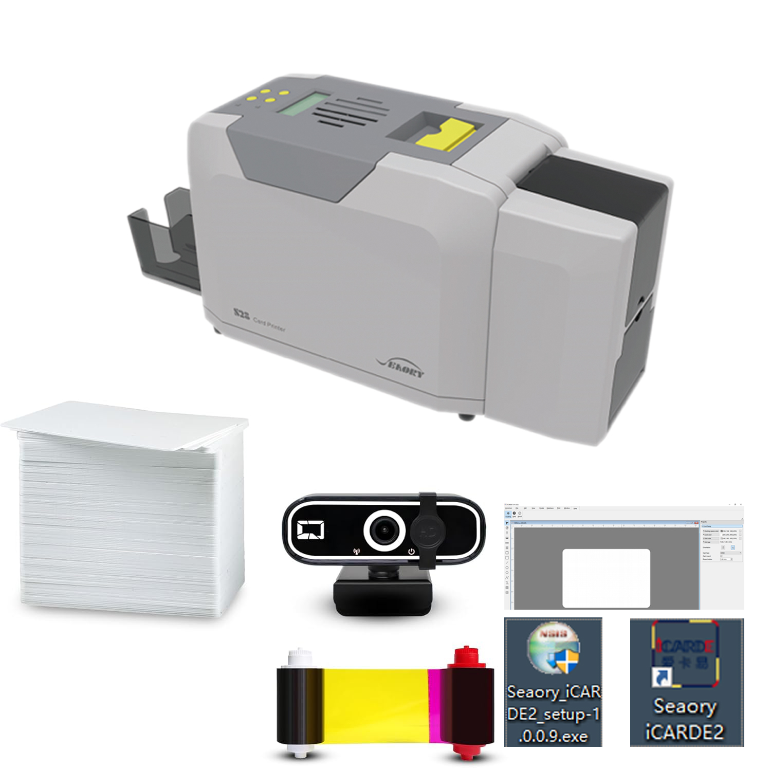 Seaory S28 Dual Sided ID Card  - Commercial Ribbon Printing Machine ulasan dan harga