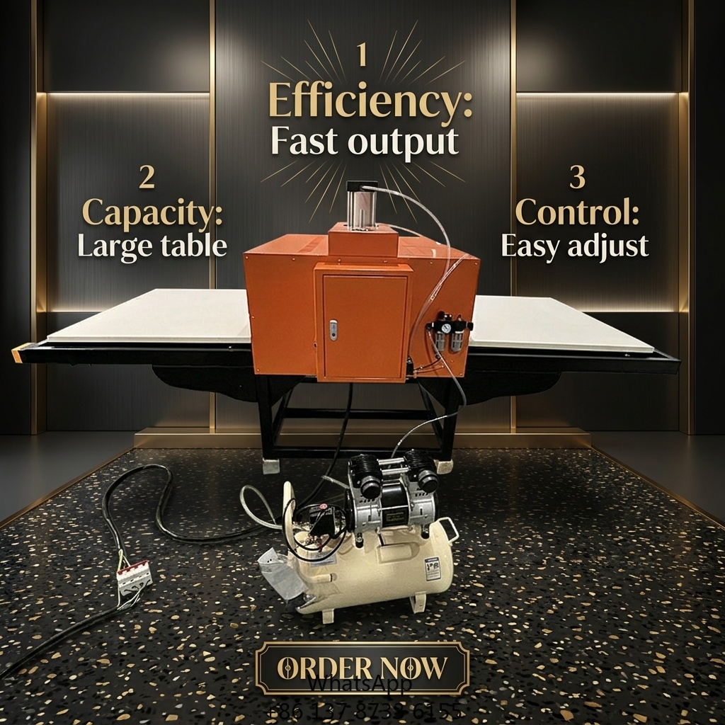 Automatic Pneumatic Double Sta - Commercial Printing Machine For Shirts ulasan dan harga