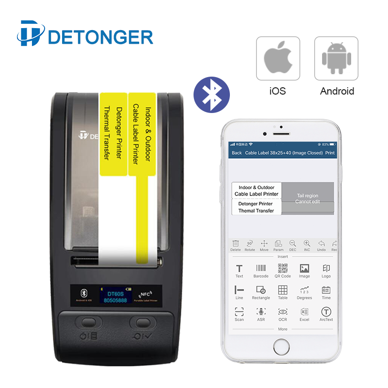DETONGER DT60S Portable Therma - Commercial Ribbon Printing Machine ulasan dan harga