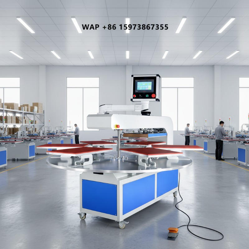 Factory Automatic 6-Station T- - Heat Press Machine ulasan dan harga